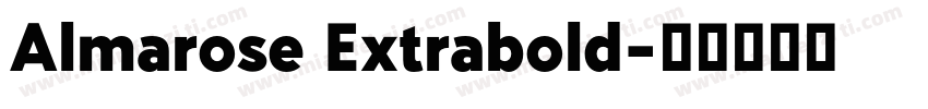 Almarose Extrabold字体转换